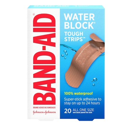 Band-Aid Band-Aid Water Block Tough Strip Bandage 20 Count, PK20 1117136